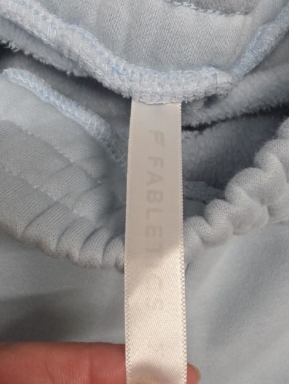 Fabletics Light Blue Joggers with Ombre Script Sz MED - Picture 2 of 7